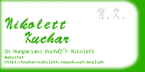 nikolett kuchar business card